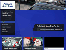 Tablet Screenshot of absoluteautoglassri.com
